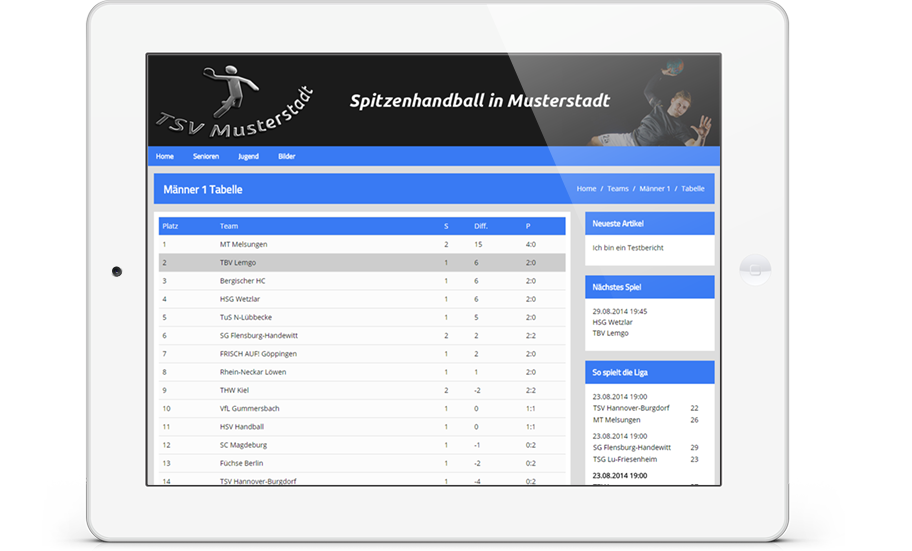 Tischtennis Homepage Automatischer Ergebnisabgleich
